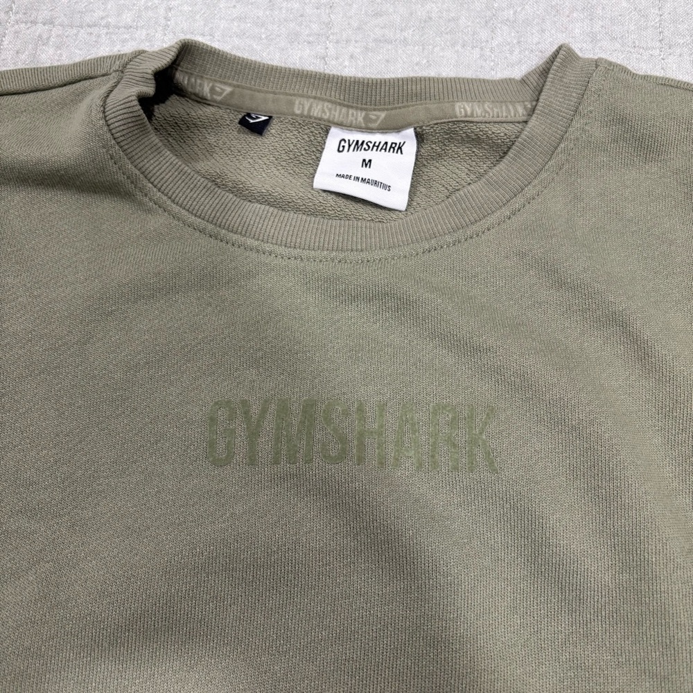 Gymshark Lightweight Crewneck Green Size Medium - Picture 2 of 4